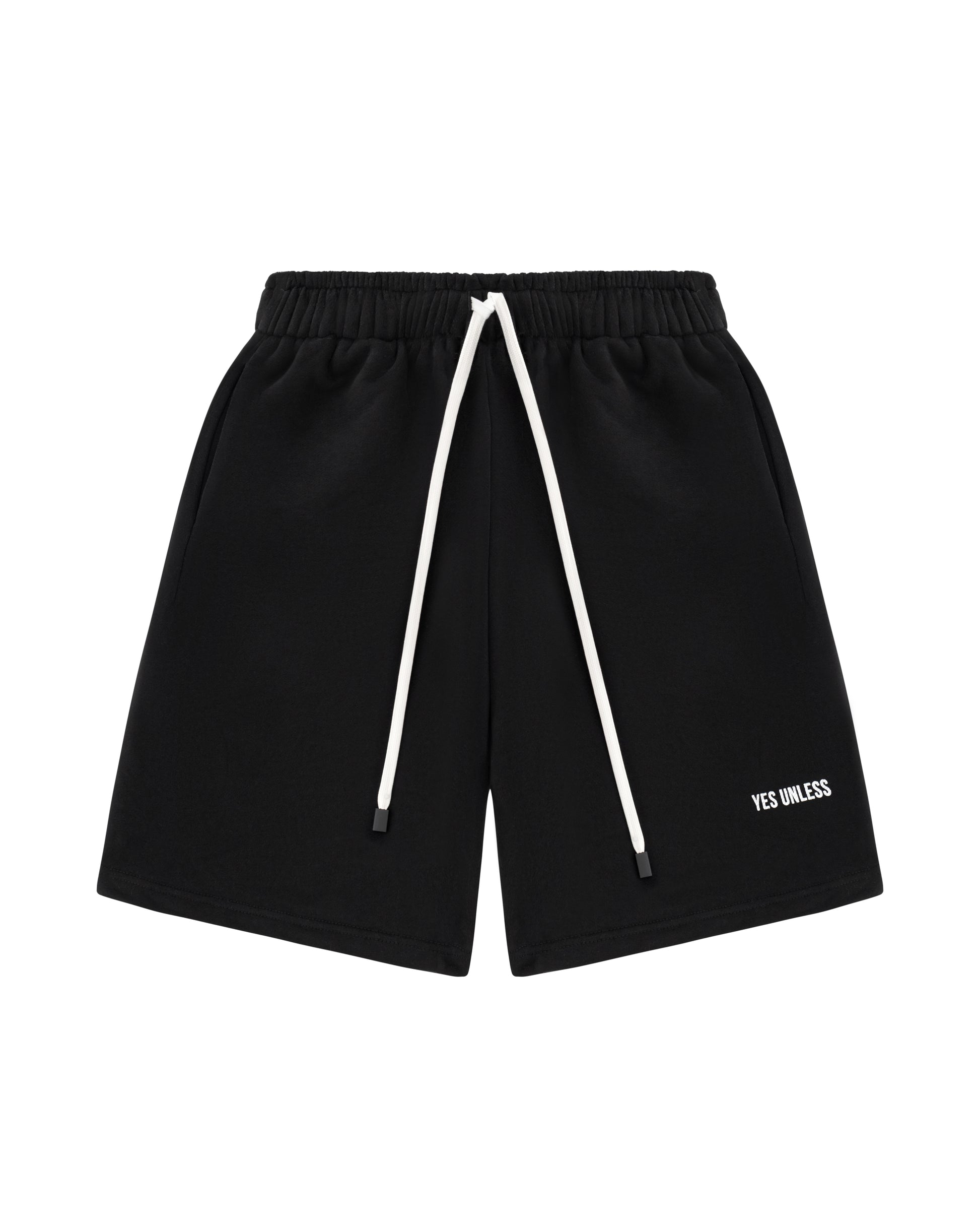 Boxy Fit Shorts - Jet Black (Unisex)