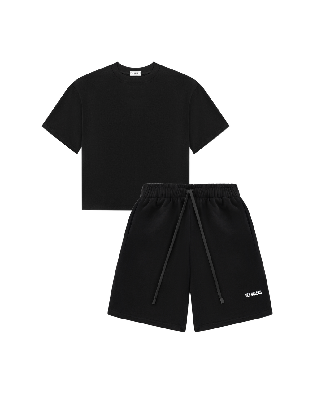Сет футболка (чорна) та шорти (чорні)