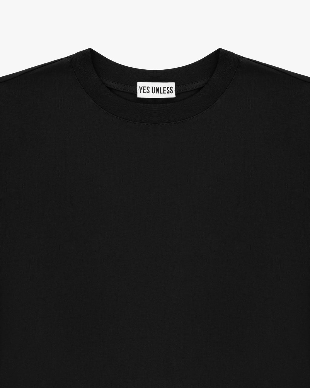 Boxy Oversized T-Shirt - Jet Black (Unisex)