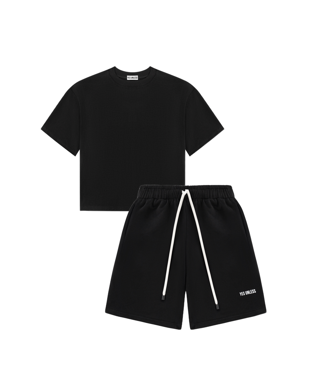 Сет футболка (чорна) та шорти (чорні)