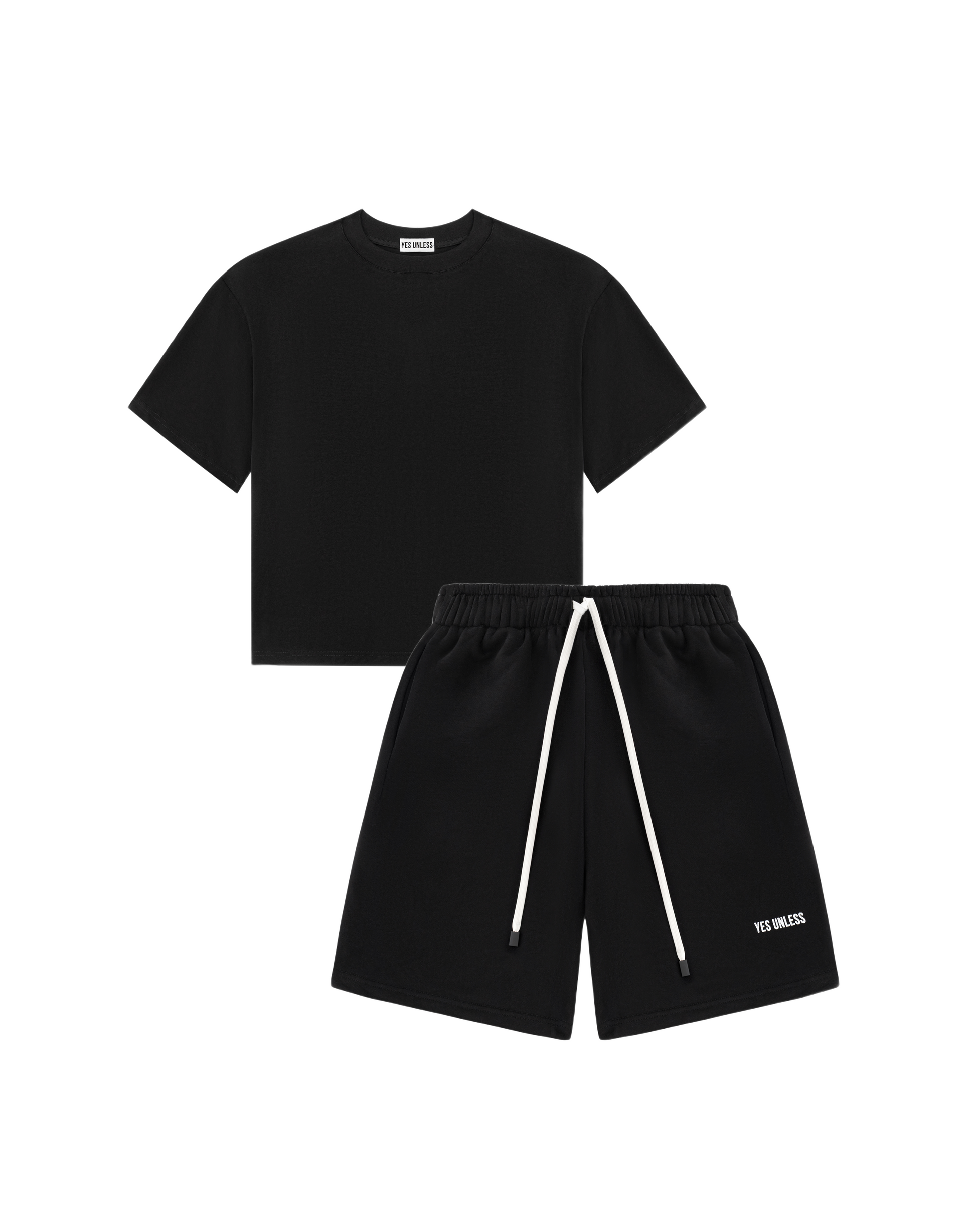 Сет футболка (чорна) та шорти (чорні)