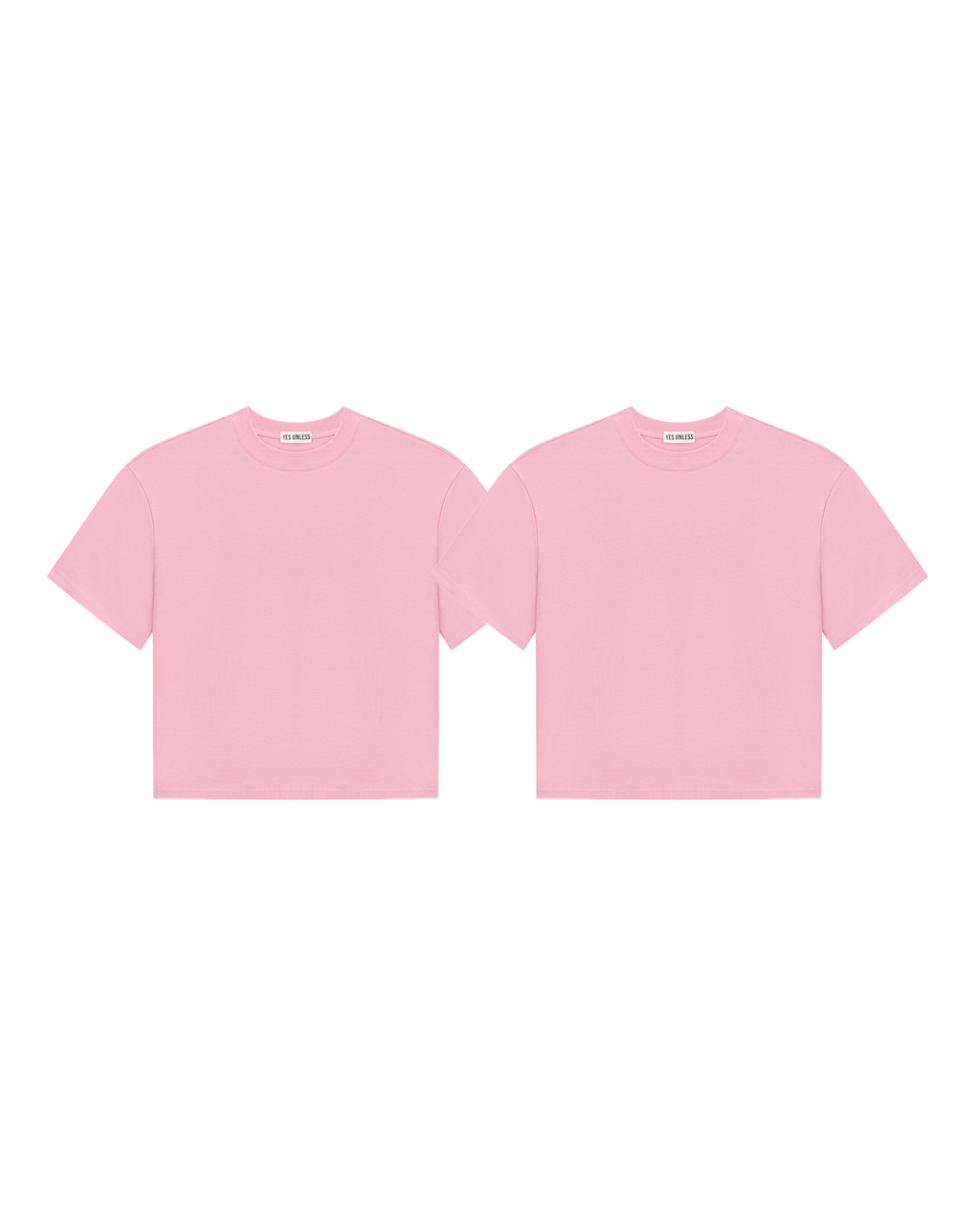 2 футболки boxy-силуету - кварцово-рожева (унісекс)