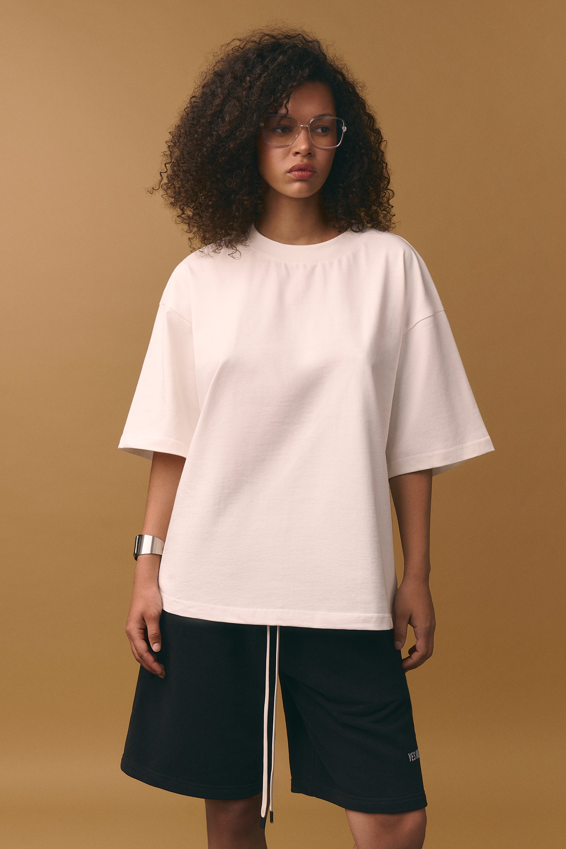 Boxy Oversized T-Shirt - Milk White (Unisex)