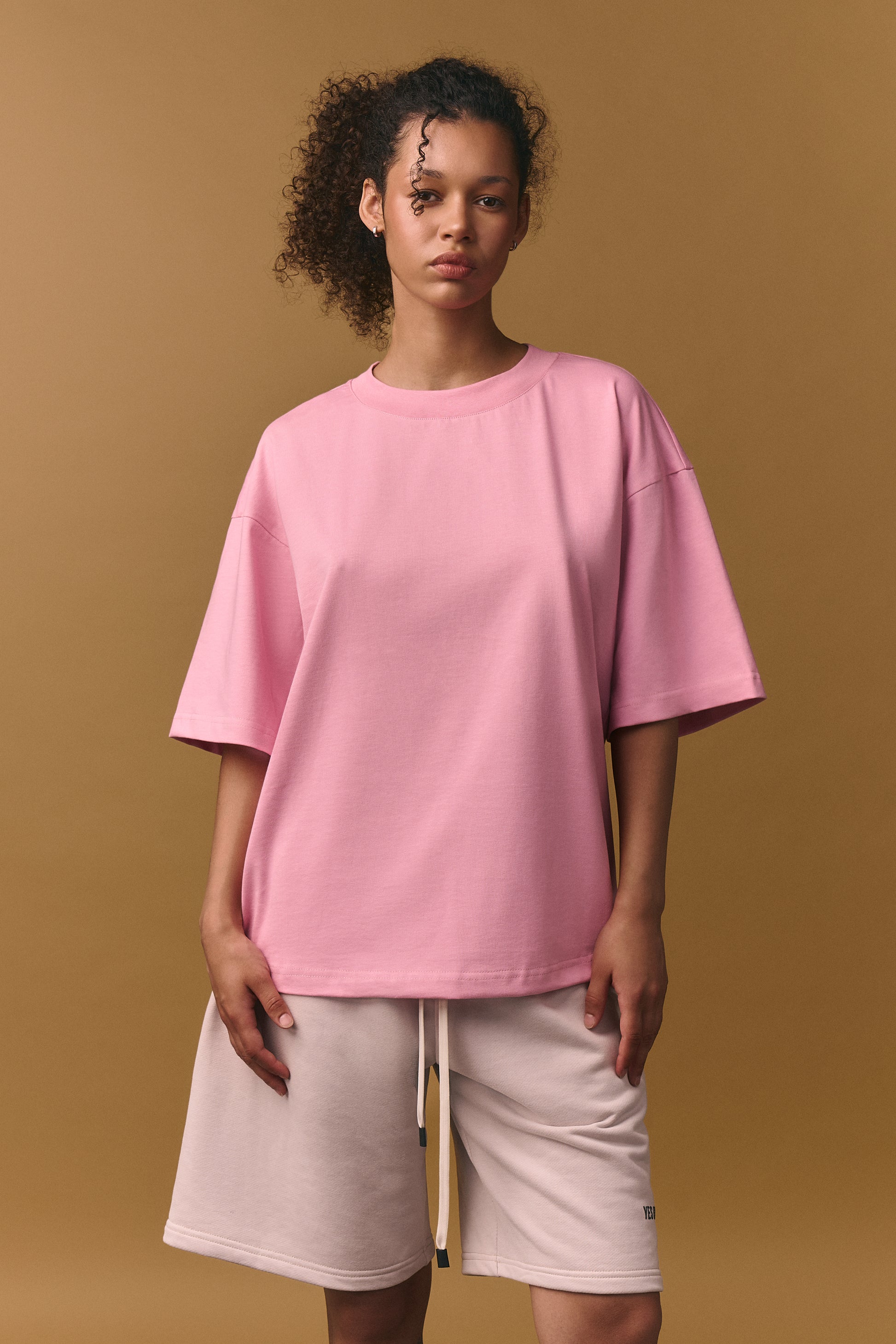 Boxy Oversized T-Shirt - Quartz Pink (Unisex)