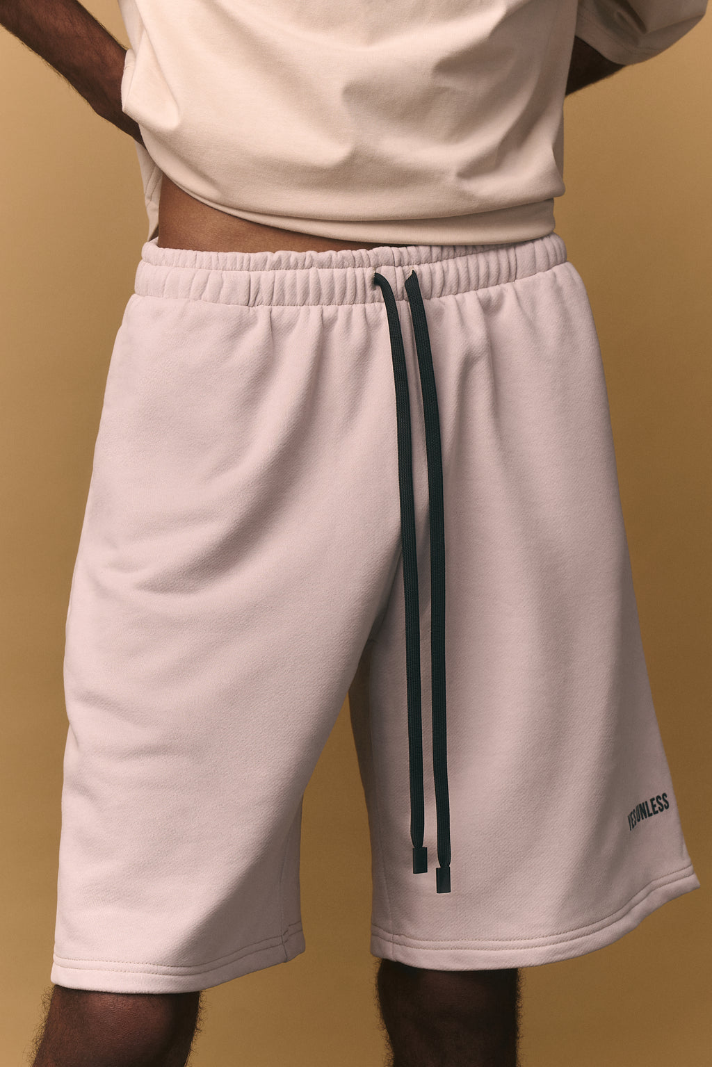Boxy Fit Shorts - Antique White (Unisex)