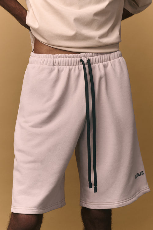 Boxy Fit Shorts - Antique White (Unisex)