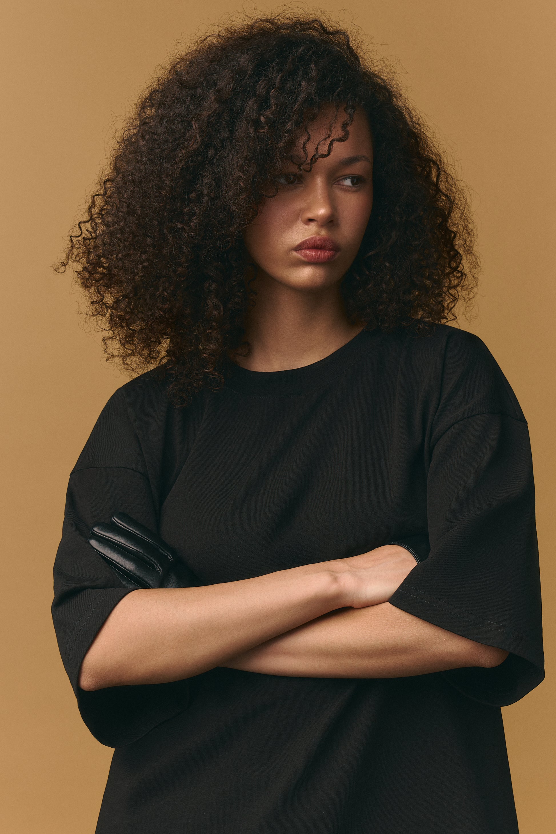 Boxy Oversized T-Shirt - Jet Black (Unisex)